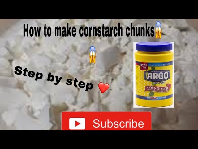 I made my first cornstarch brick in the oven and the crunch was everyt, Cornstarch