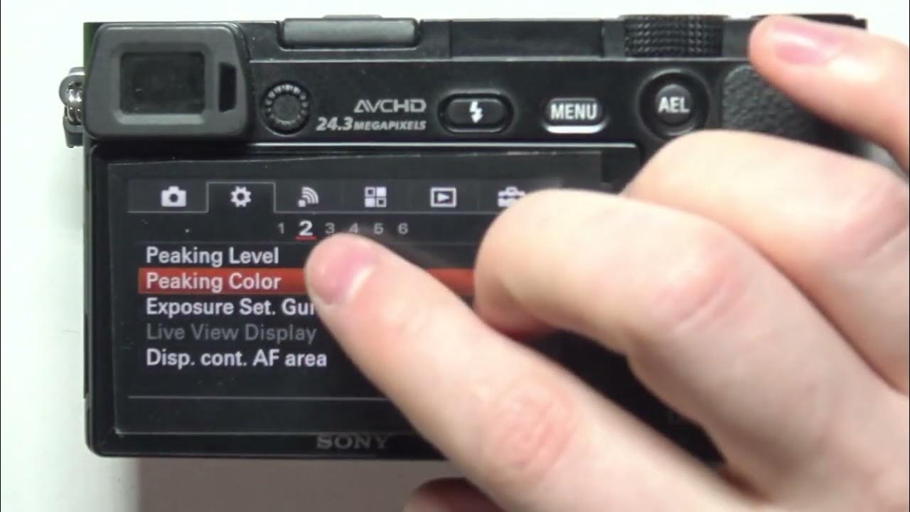 how-to-manage-peaking-color-on-sony-a6000-youtube