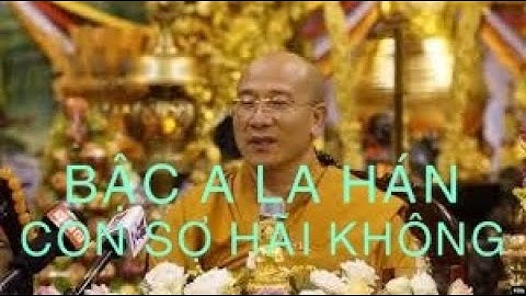 BẬC A LA HÁN CÒN SỢ HÃI KHÔNG? KINH MI TIÊN. HT THÍCH TRÚC THÁI MINH