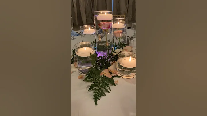 Floating candles centerpieces #wedding #floating #floatingcandles #shorts #florist #beautiful 👌😍❤️