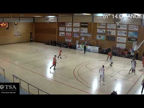 Antoine BIBOLLET RUCHE (n° 14 ORANGE) RECY METZ 4 12 2021 NM2 FFBB