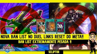 NOVA BAN LIST NO DUEL LINKS RESET DO META GAME !! BAN LIST EXTREMAMENTE PESADA !! #yugioh #duellinks