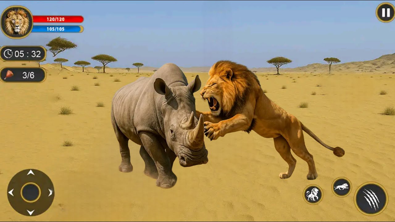 Симулятор охоты в джунглях Короля Льва 3D — Геймплей