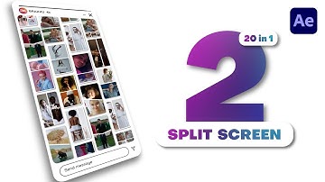 Vertical Multiscreen - 2 Split Screen | After Effects Template | Tutorial