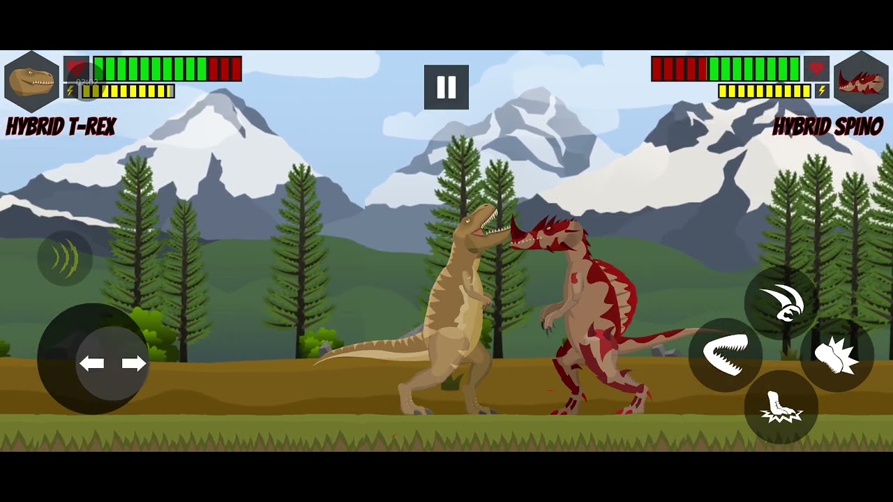 Tyrannosaurus Rex vs Spinosaurus (pelea épica) 