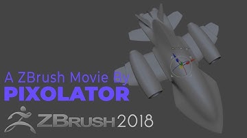 Project Primitive Jet Aircraft Time Lapse by Pixolator - ZBrushCentral