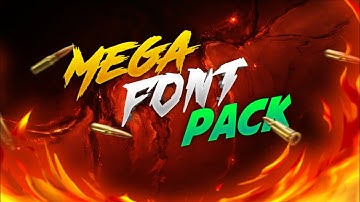 Mega Font Pack For Free | Best Font For Thumbnail  GFX | Android / PC