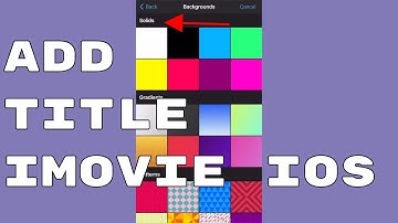 Can you add a title in iMovie iPhone | title tutorial in iMovie IOS
