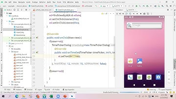 Bài 4: bắt sự kiện người dùng (DatePickerDialog và TimePickerDialog) (Phần 2)