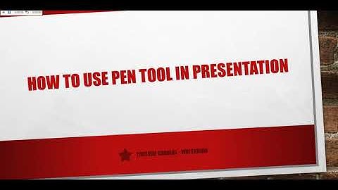 How to use pen tool in presentation || pen tool in ppt || using pen tool in power point