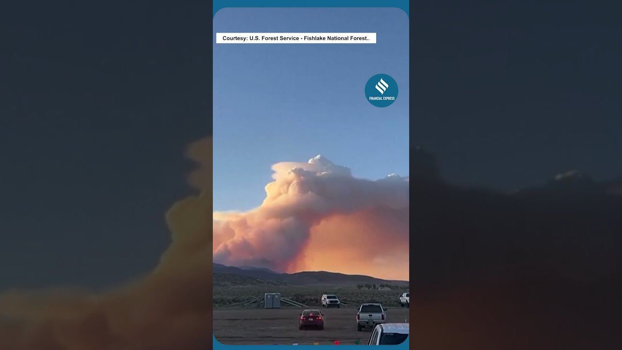 Timelapse Shows Massive Smoke Plumes From Monroe Canyon Fire In Utah
