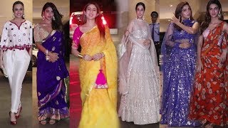 Bollywood Actress At Jackky Bhagnani Diwali Party 2019