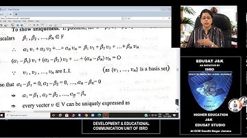 Theorem based on finite dimensional vector spaces by Dr. Nidhi Suri