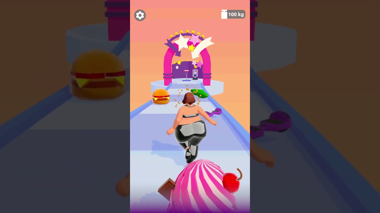 Skinny vs Fat in Body Race Game | shorts 42 