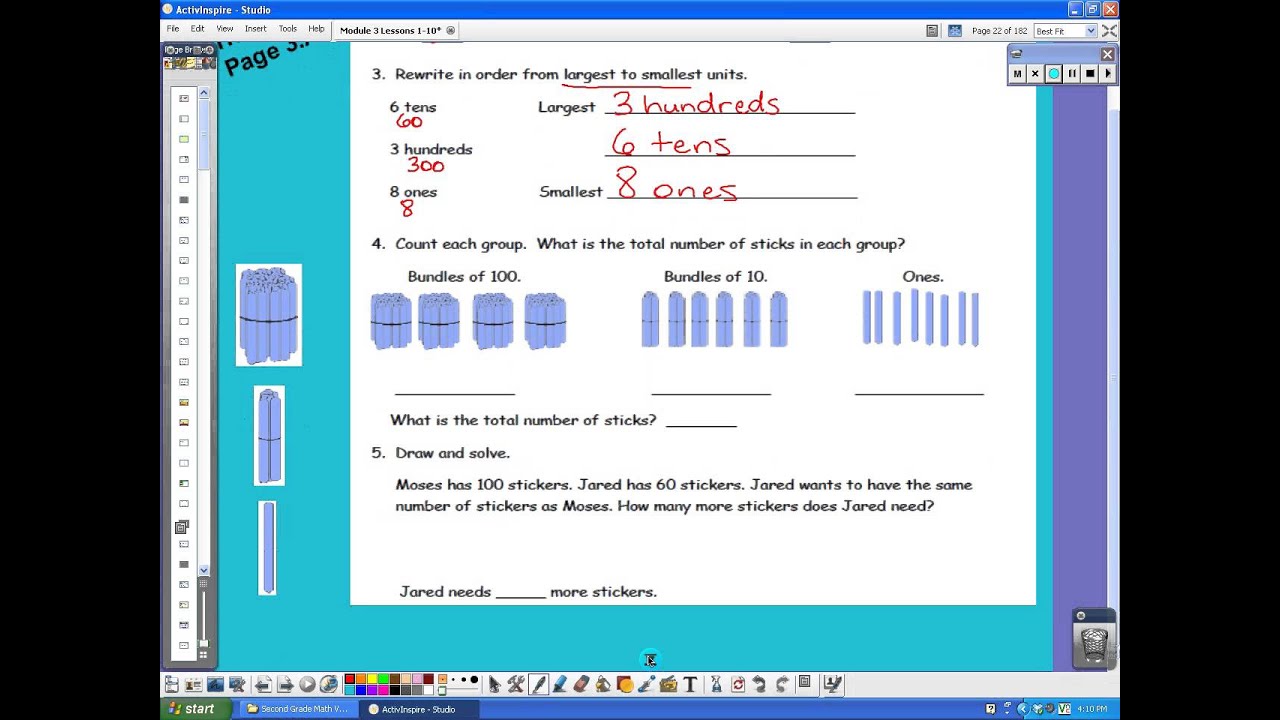 eureka math lesson 9 homework grade 2