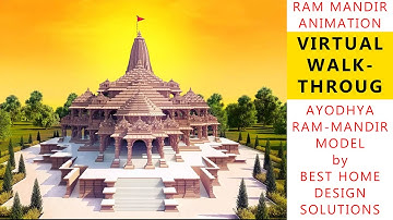 RAM MANDIR ANIMATION | AYODHYA DIWALI | WALKTHROUGH | VIRTUAL TOUR | BEST HOME DESIGN SOLUTION