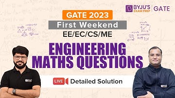 Engineering Mathematics GATE 2023 Solution | GATE Maths Answer Key | Engg. Maths Paper Solution