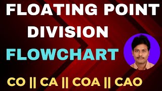 Famous Floating Point Division || Flowchart for Floating Point Division || CO || CA || COA || Division Profile