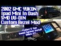 iPad Mini SMD VU-DIN Custom In Dash Bezel Mod - Father & Son Car Audio Install - GMC Yukon Video #7