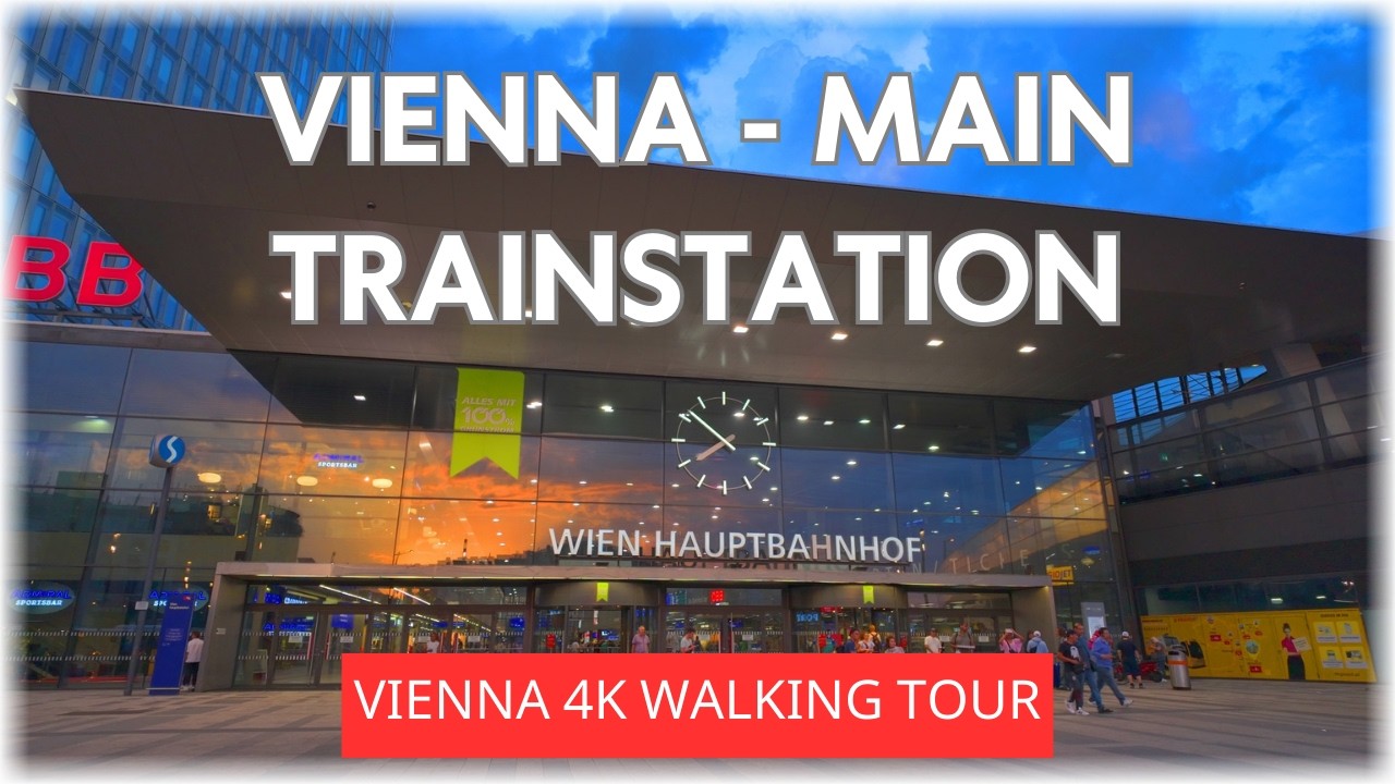 Austria Vienna 🇦🇹 Main Train Station | HAUPTBAHNHOF - 4K Walk