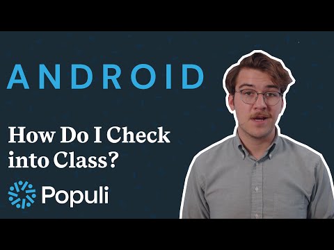 How Do I Check into Class with Populi's Android App?