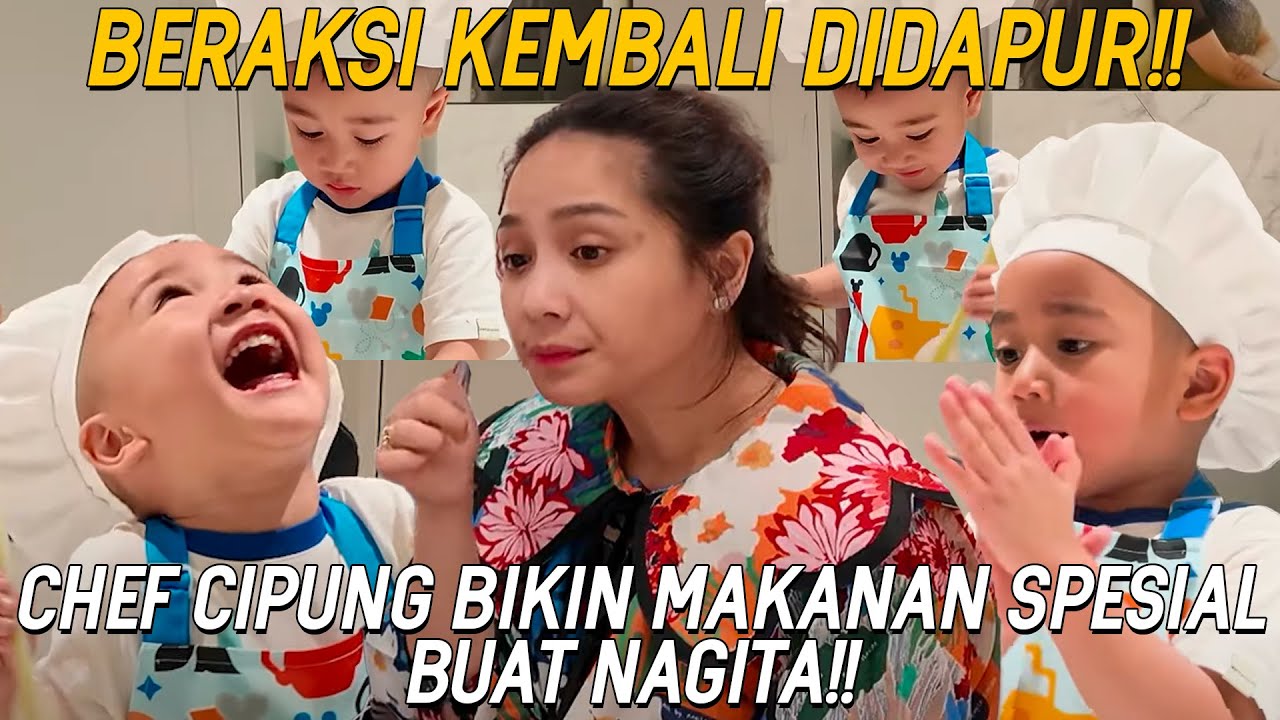 LUCU BANGET! CHEF CIPUNG PERTAMA KALI BIKIN BURGER,DAPUR NAGITA ANCUR??!! NAGITA GA SABAR COBAIN!!