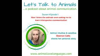 Professional animal communicator Shannon Cutts shares her personal story