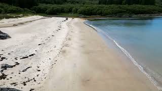 The Singing Sands scotland 4k drone hyperlapse