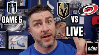 Stanley Cup Final: Hurricanes vs Golden Knights GAME 5 LIVE w/ Steve Dangle