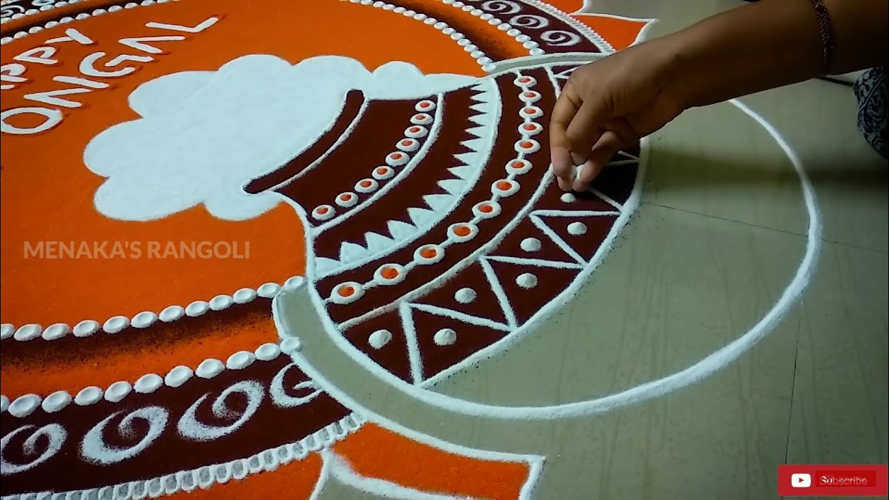 Pongal Kolam Design | Sankranti Muggu | Sankranti Rangoli Design ...