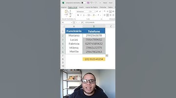 Formatação automática de telefone no Excel | #shorts