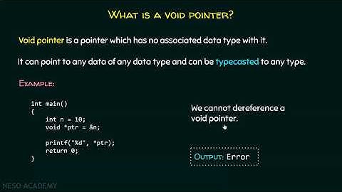 De Void Pointers begrijpen