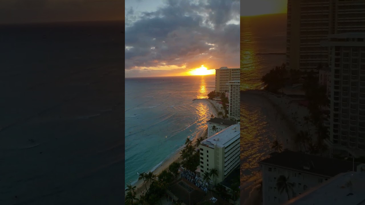 Sunset in Waikiki, Hawaii 