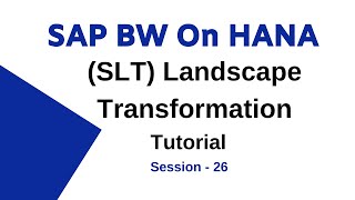 Introduction To SAP Landscape Transformation | SLT Configuration for Data Replication Session  26