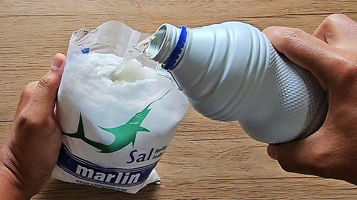 I DIED AND DIDN'T KNOW: Just add bleach to the salt and you no longer need to buy it at the store