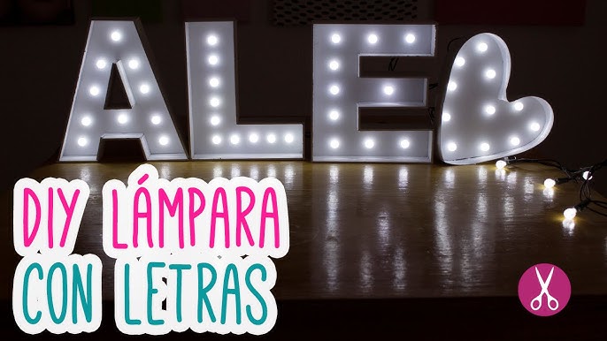 Letras Luminosas LED - ¡Con estas hermosas letras LED luminosas decorativas  conseguirás darle un toque único y personal a tu evento! 🎉😃