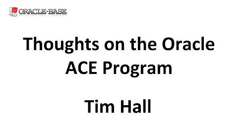 Thoughts on the Oracle Ace Program