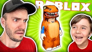 Virei um DINOSSAURO no ROBLOX Don't Press The Button 4 - BRANCOALA GAMES