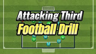 Football / Soccer Attacking Drill | Creating Chances in the Final Third