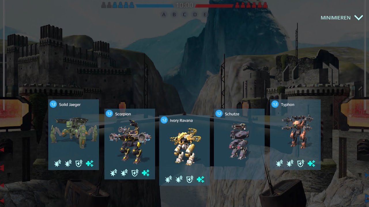 War Robots: Typhon, Schutze, Ravana, Scorpion, Jaeger | Skirmish Gameplay