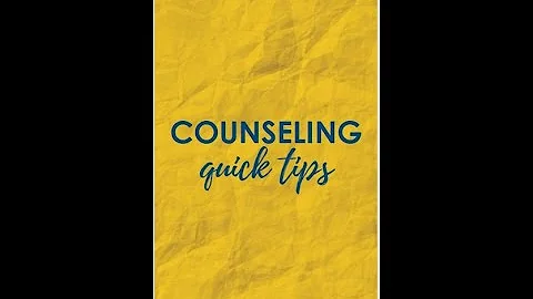 Counseling Quick Tip #2: Suicide Prevention Month
