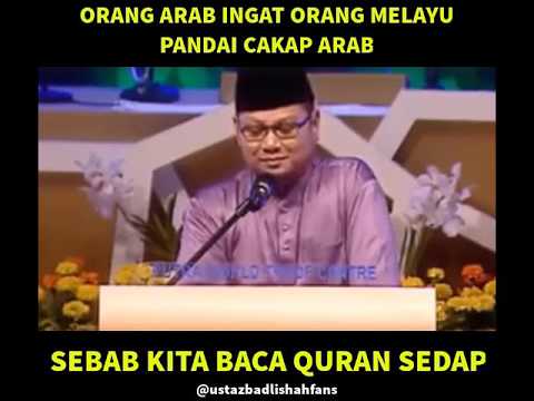 Orang Arab Ingat Orang Melayu Pandai Cakap Arab ustaz badlishah