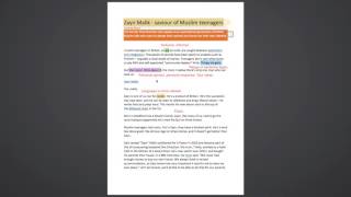 Writing a magazine article.