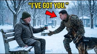 An Elderly Man Was Collapsing on a Park Bench — A Marine Passing By Chose to Stop Instead of Call