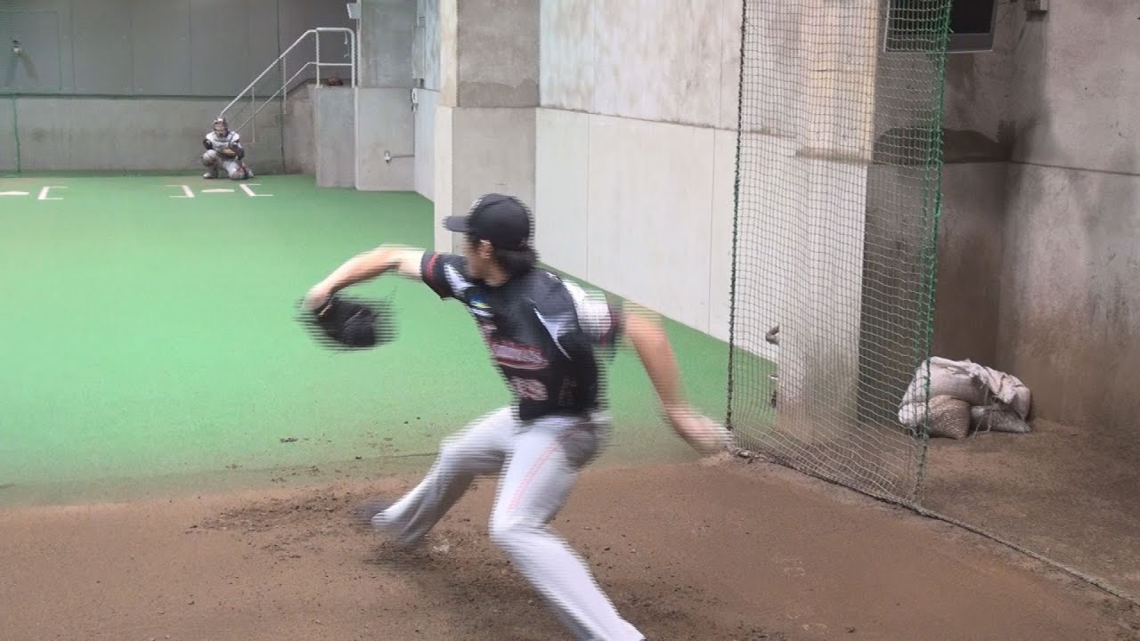 CS舞台裏・チェン投手登板前ブルペンにカメラが潜入！【広報カメラ】