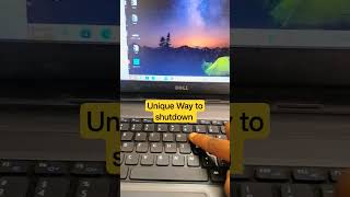 unique way to shutdown laptop shutdown unique way laptop desktop tricks shorts viral basic