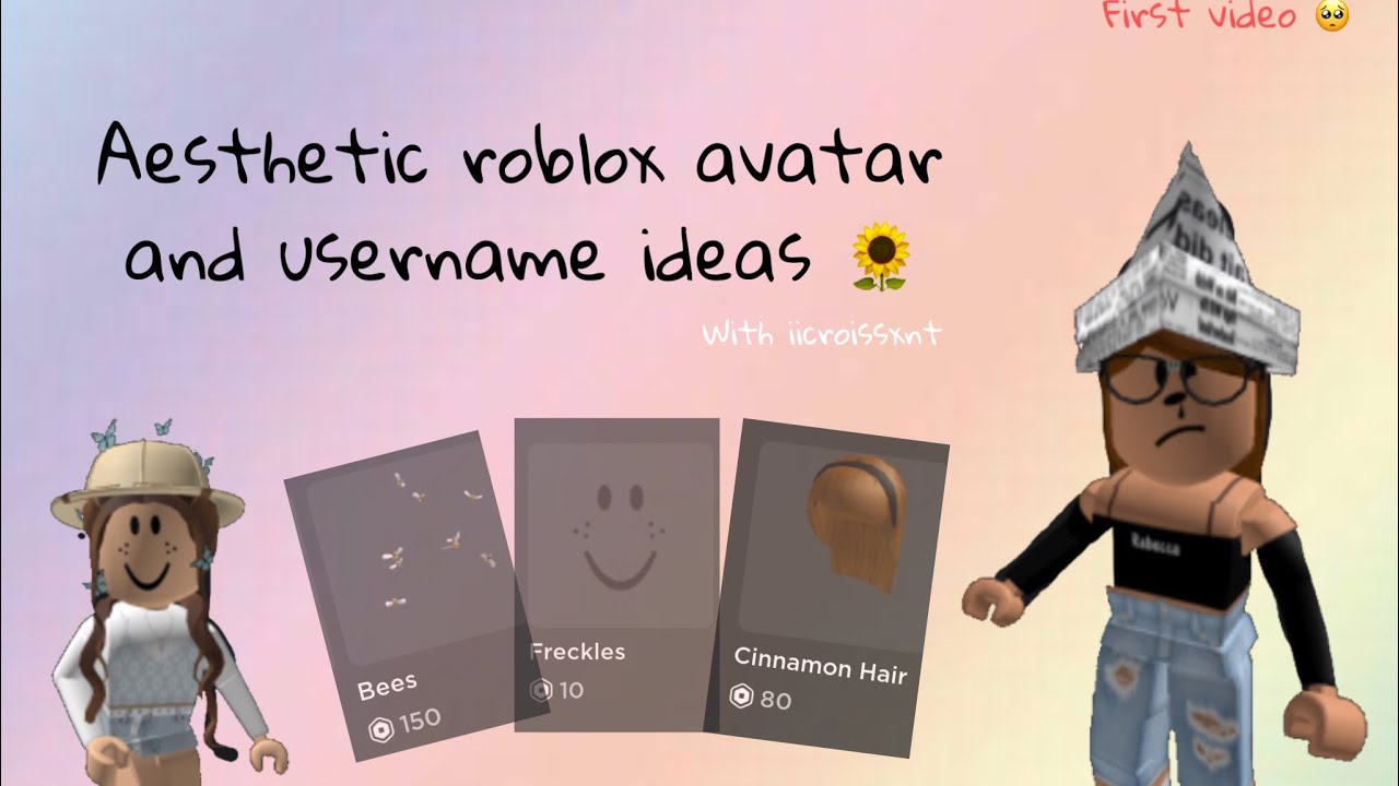 Aesthetic Username Avatar Ideas In Roblox Iicroissxnt Youtube - roblox aesthetic bee