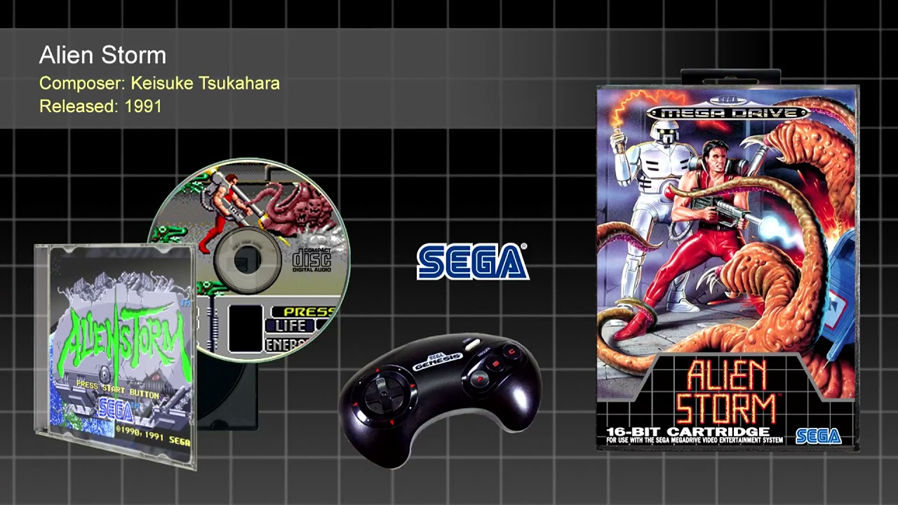Keisuke Tsukahara - Alien Storm (SEGA MEGADRIVE Full OST ) - 1990