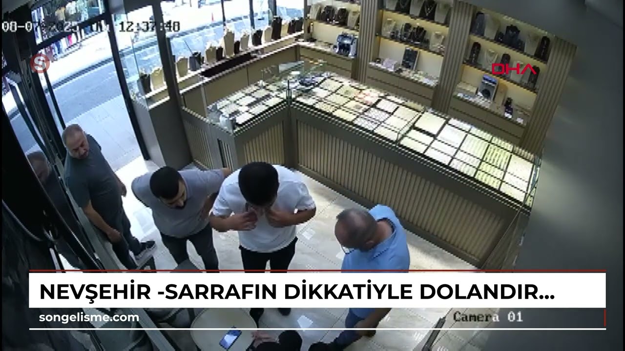 Nevşehir -Sarrafın dikkatiyle dolandırılmaktan kurtuldu /Video eklendi