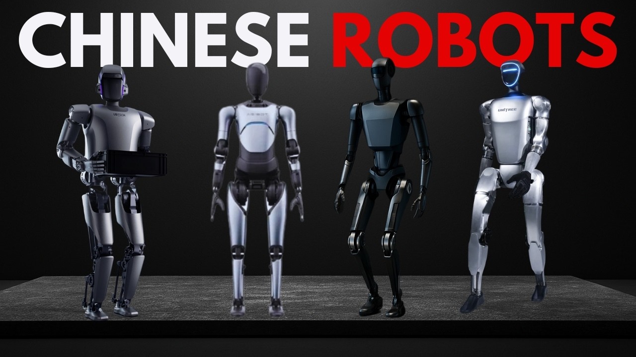 Пять самых продвинутых китайских гуманоидных роботов 2025 года!